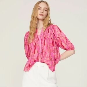 Ba&sh Pink Teodor Flowing Blouse Size Small